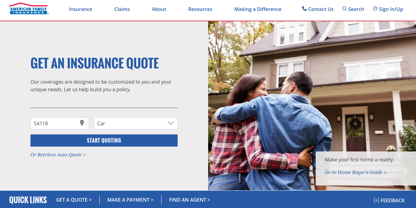 American Family Home Page