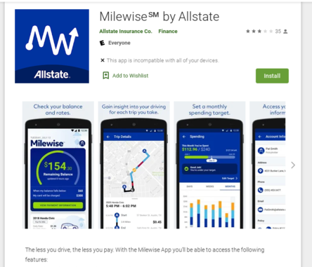 Allstate Mileswise App Google Play