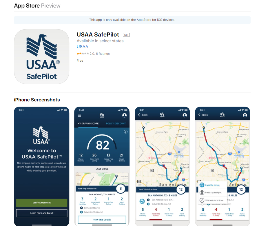 USAA Driving App